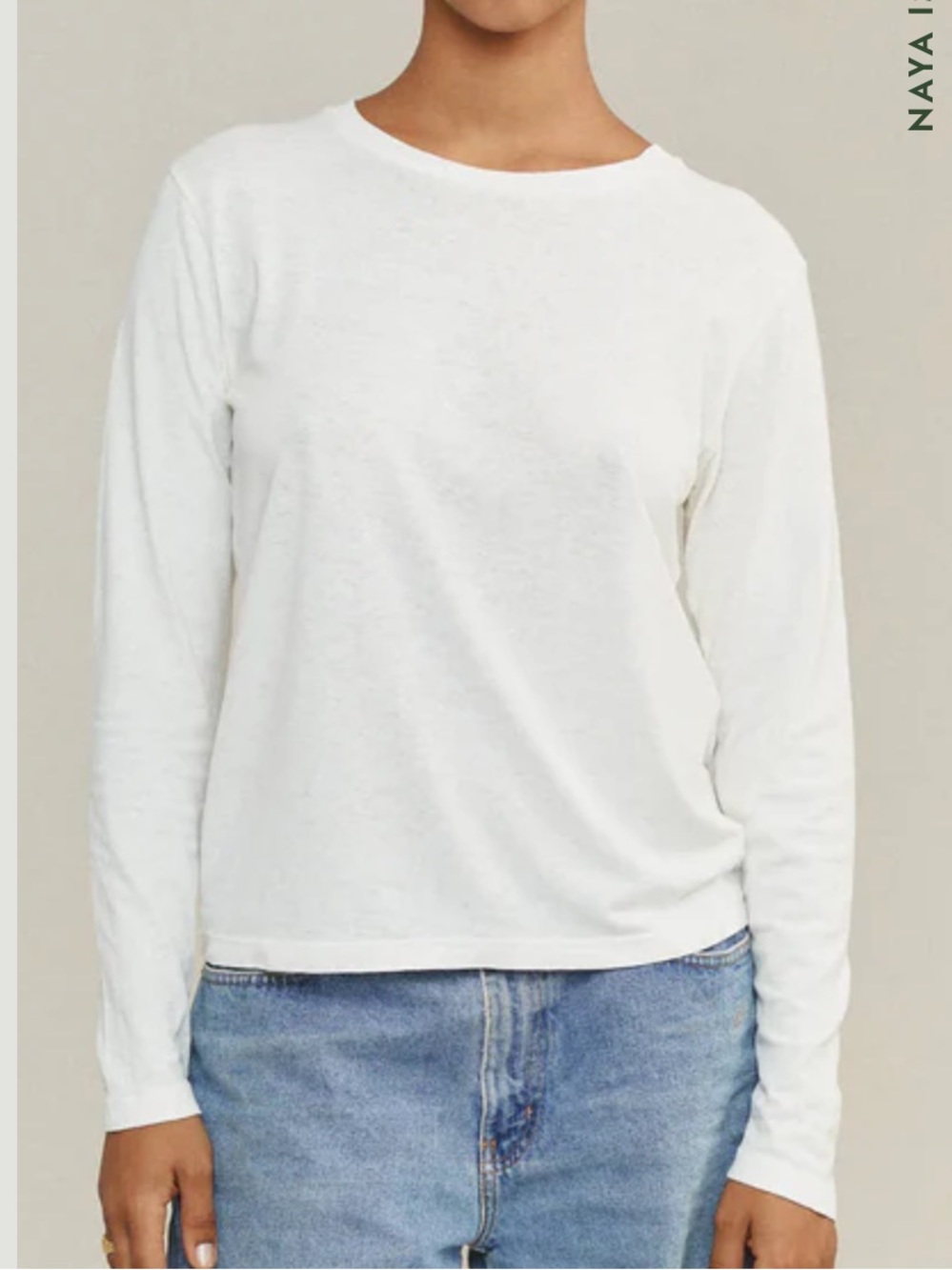 Jungmaven Encanto Long-Sleeve Crew Neck Shirt - Washed White / S - Picture 7 of 8
